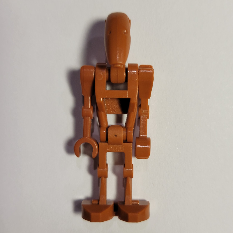 LEGO Battle Droid, Dark Orange, One Straight Arm, One Bent Arm (fig-004015)