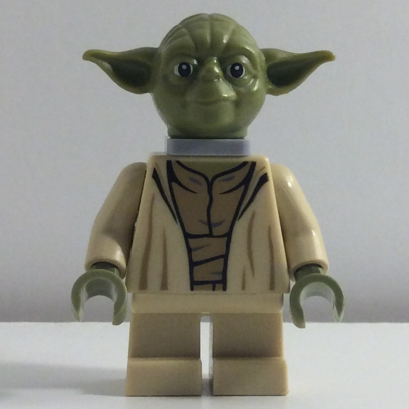 LEGO Yoda, Olive Green Head, Neck Bracket (fig-004021)
