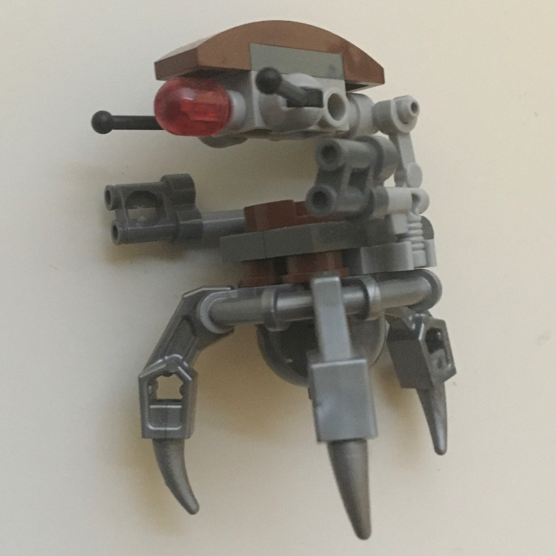 LEGO Droideka / Destroyer Droid, Reddish Brown Shell, Flat Silver Legs (fig-004039)