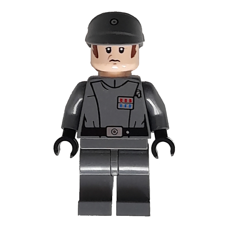 LEGO Imperial Officer / Captain / Commandant / Commander, Dark Bluish Gray Uniform (fig-004058)