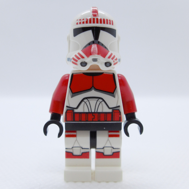 LEGO Clone Shock Trooper, Red Markings, Brown Eyes (fig-004081)