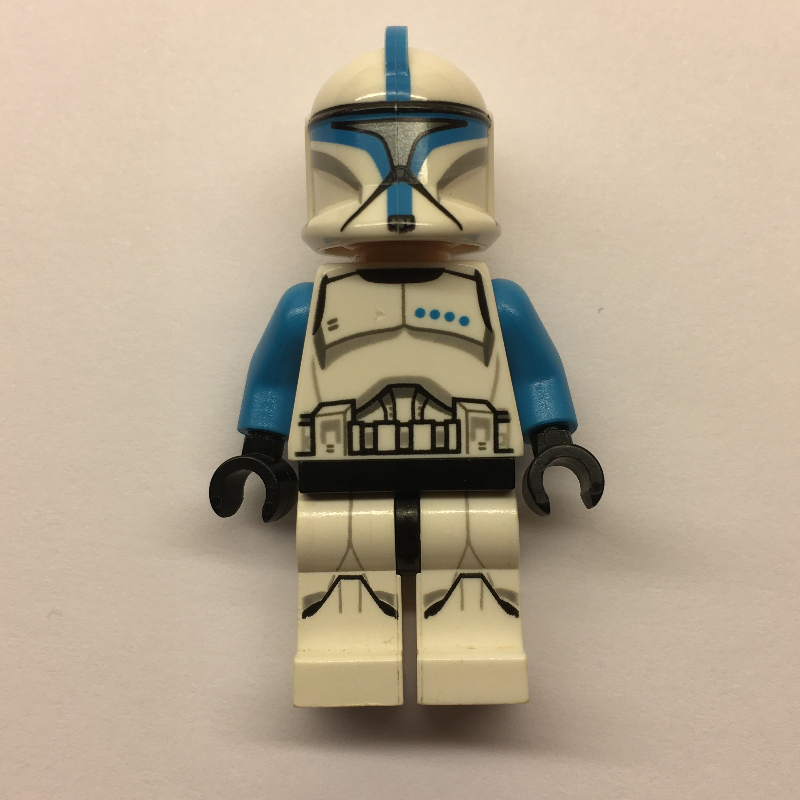 LEGO Clone Trooper Lieutenant, Dark Azure Markings, Printed Legs (fig-004086)