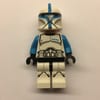 Clone Trooper Lieutenant, Dark Azure Markings, Printed Legs