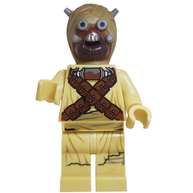 LEGO Tusken Raider, Head Spikes, Crossed Shoulder Belts (fig-004093)