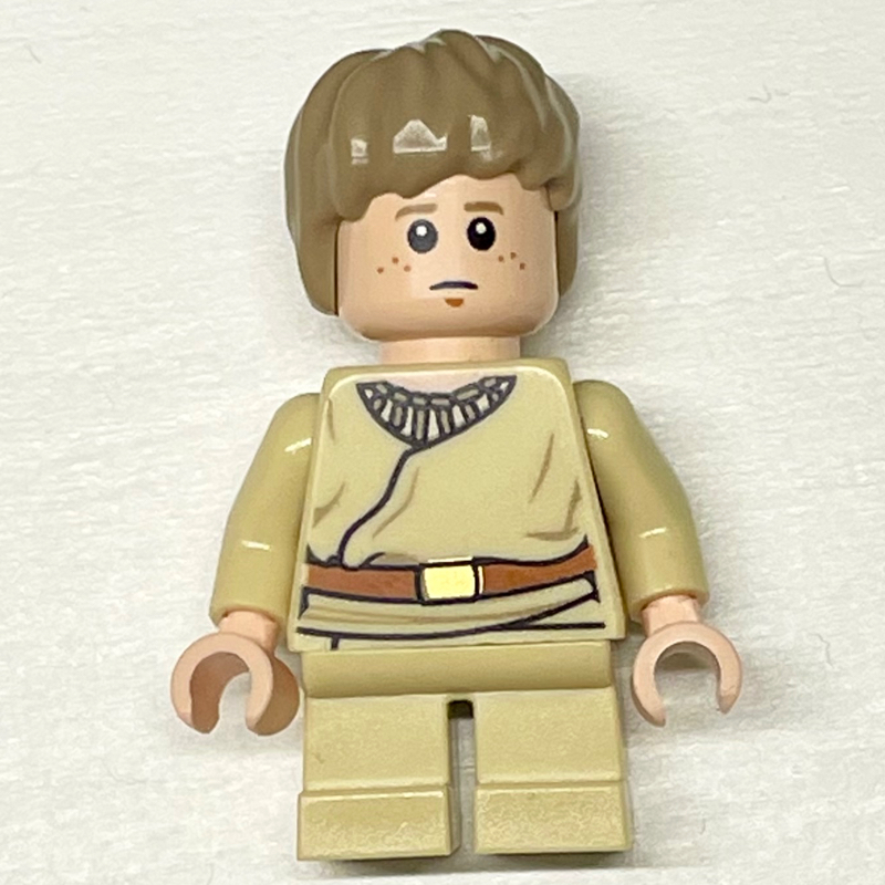 LEGO Anakin Skywalker, Child, Dark Tan Hair, White Pupils (fig-004098)