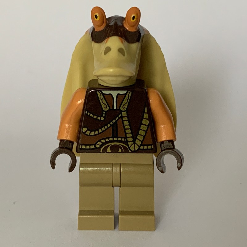 LEGO Gungan Warrior, Dark Tan Legs, Dark Brown Hands (fig-004113)