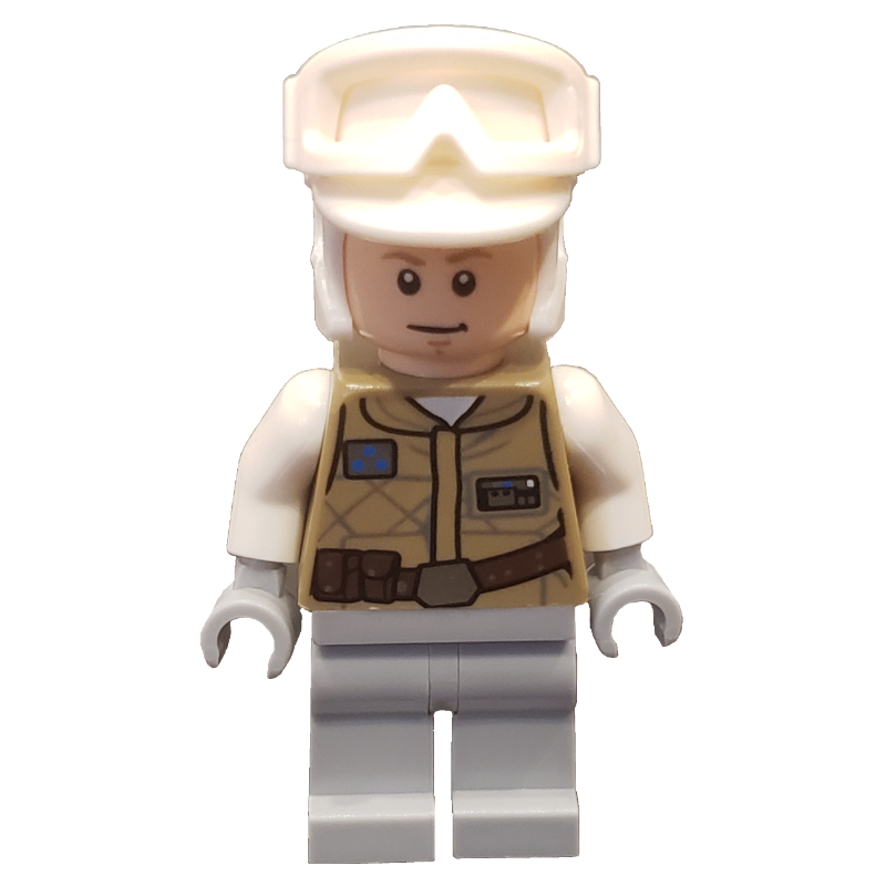 LEGO Luke Skywalker, Hoth Outfit, White Hat (fig-004126)