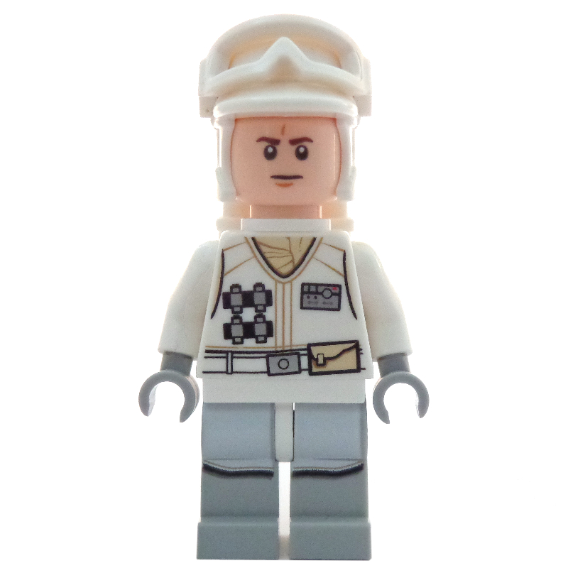 LEGO Rebel Trooper in Hoth Uniform, White Hat, White Jacket (fig-004133)