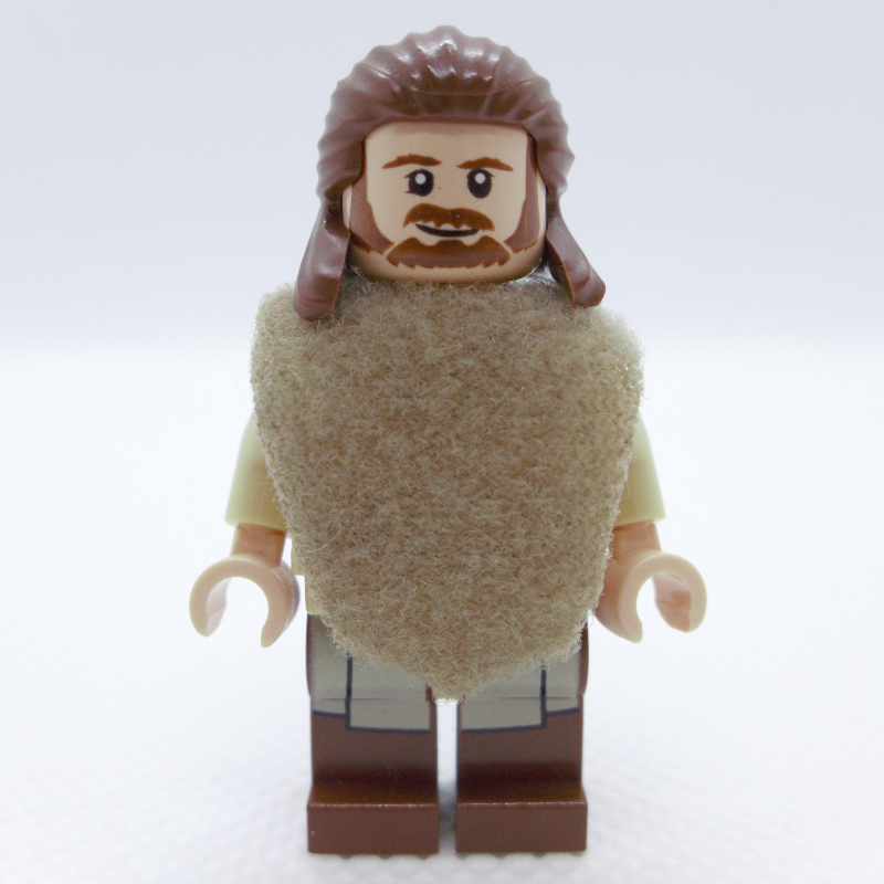 LEGO Qui-Gon Jinn, Printed Reddish Brown Legs, Poncho (fig-004135)