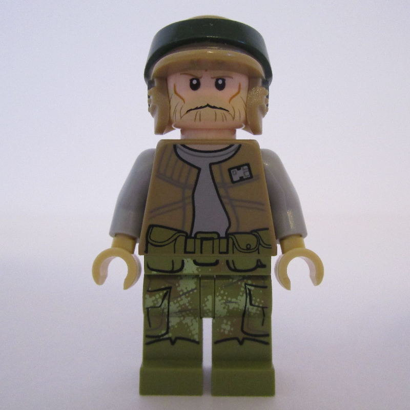 LEGO Rebel Trooper in Endor Uniform, Olive Green Legs, Tan Beard (fig-004139)