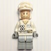 Rebel Trooper in Hoth Uniform, White Hat, White Jacket, Tan Beard, No Backpack