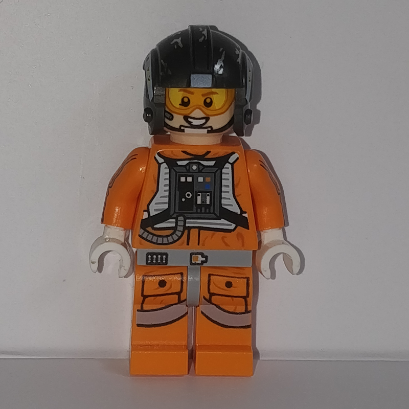 LEGO Zev Senesca / Snowspeeder Pilot with Pearl Dark Gray Helmet (fig-004172)