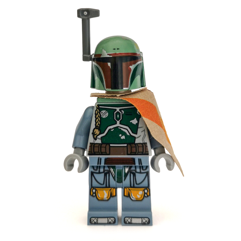 LEGO Boba Fett, Helmet, Jetpack Neckwear, Dark Tan Pauldron, Plain Arms (fig-004182)