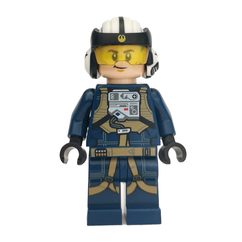 LEGO Rebel Pilot U-wing, Dark Blue Flight Suit, Helmet with Molded Visor (fig-004202)