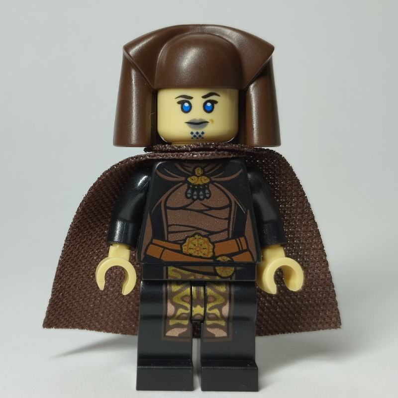 LEGO Luminara Unduli, Dark Brown Hat and Cape (fig-004227)