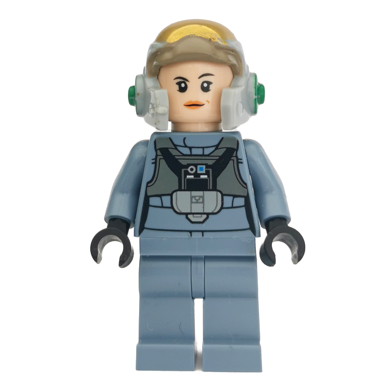 LEGO Rebel Pilot A-wing, Female, Sand Blue Uniform (fig-004232)