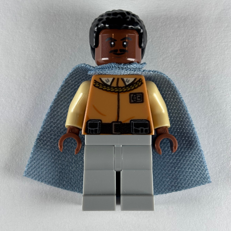 LEGO Lando Calrissian, Sand Blue Cape, Light Bluish Gray Legs (fig-004248)