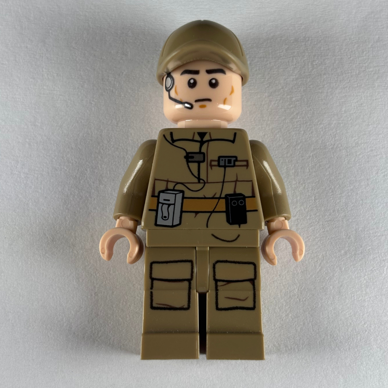 LEGO Rebel Technician / Ground Crew, Dark Tan Uniform, Printed Headset (fig-004249)