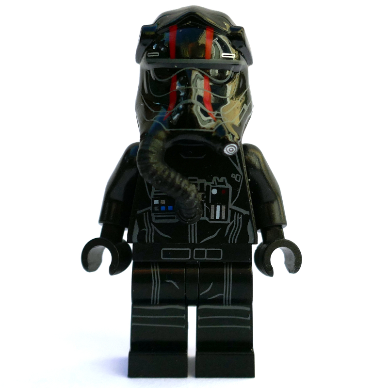 LEGO TIE Pilot, First Order, Two Red Lines on Helmet (fig-004273)