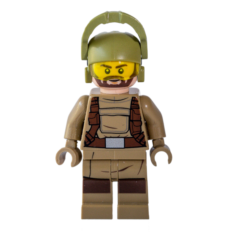 LEGO Resistance Soldier, Olive Green Helmet, Dark Tan Hoodie (fig-004296)