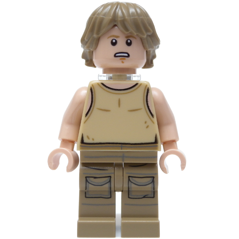 LEGO Luke Skywalker, Dagobah Outfit, Tan Tank Top with Neck Bracket (fig-004307)