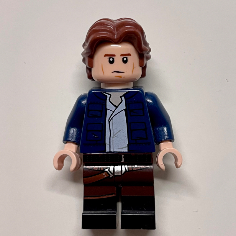 LEGO Han Solo, Dark Blue Jacket, Dark Brown and Black Dual Molded Legs (fig-004352)