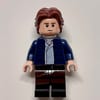 Han Solo, Dark Blue Jacket, Dark Brown and Black Dual Molded Legs