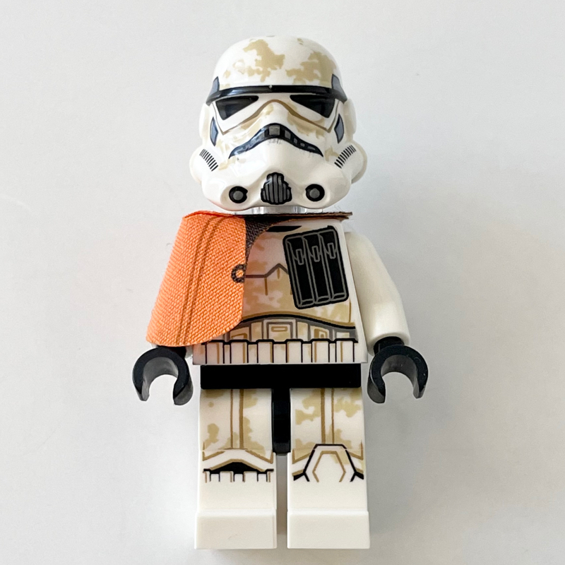 LEGO Sandtrooper Squad Leader / Captain, Orange Pauldron, Neck Bracket (fig-004355)