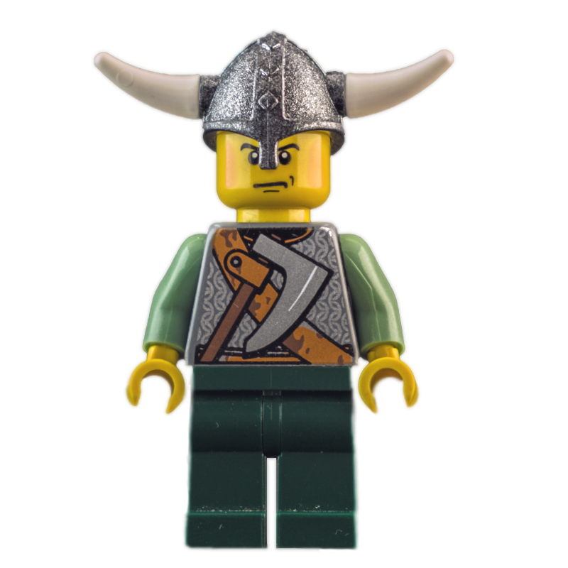 LEGO Viking Warrior - Chain Mail, Sand Green Arms (fig-004380)