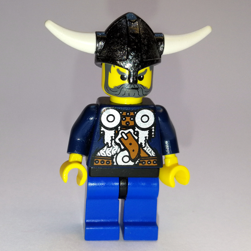 LEGO Viking Warrior - Armour, Sand Blue Arms (fig-004381)