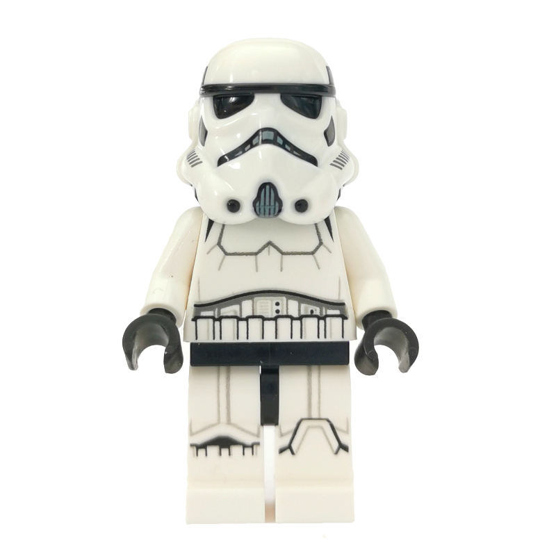 LEGO Stormtrooper, Black Squares on Back of Helmet, Open Mouth (fig-004413)