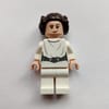 Princess Leia, White Robe, Dark Brown Hair, Decorative Belt, Dual Sided Head Open Mouth / Smile