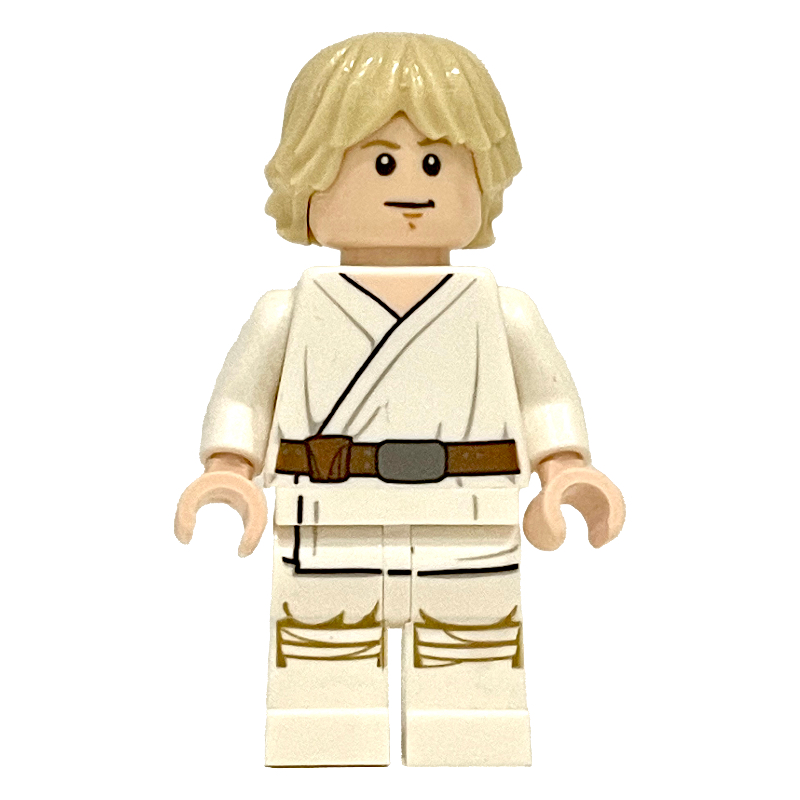 LEGO Luke Skywalker, White Robe, Utility Belt, Neck Bracket (fig-004418)