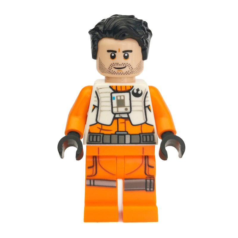 LEGO Poe Dameron, White and Orange Pilot Outfit (fig-004431)