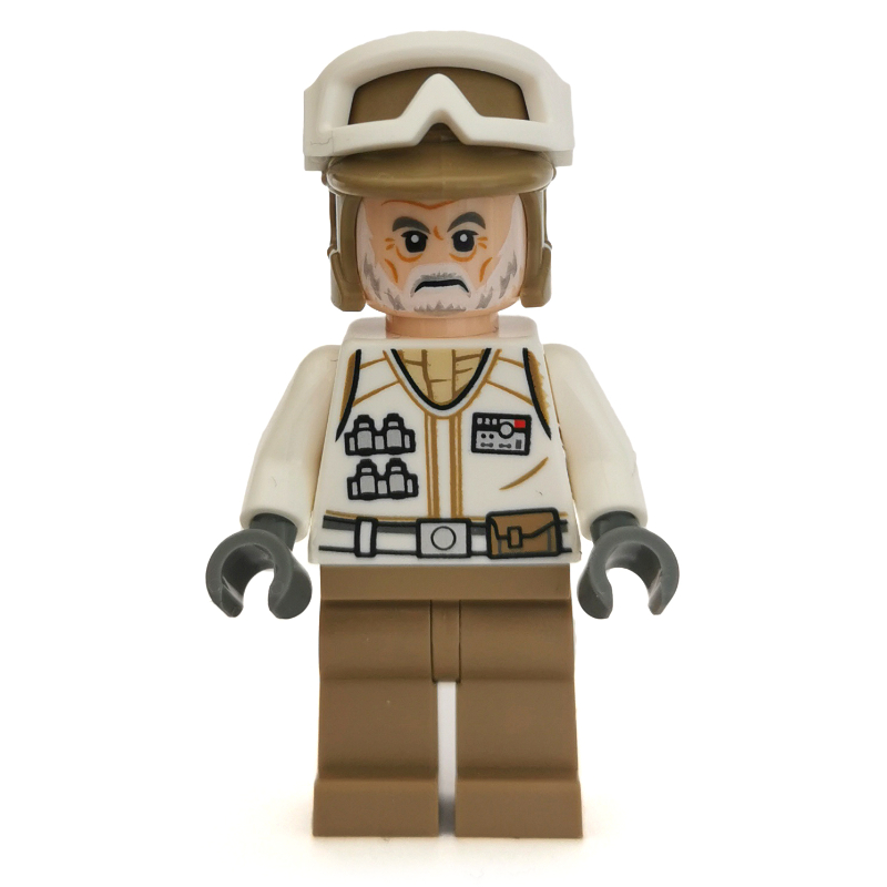 LEGO Rebel Trooper in Hoth Uniform, Dark Tan Hat, White Beard (fig-004432)