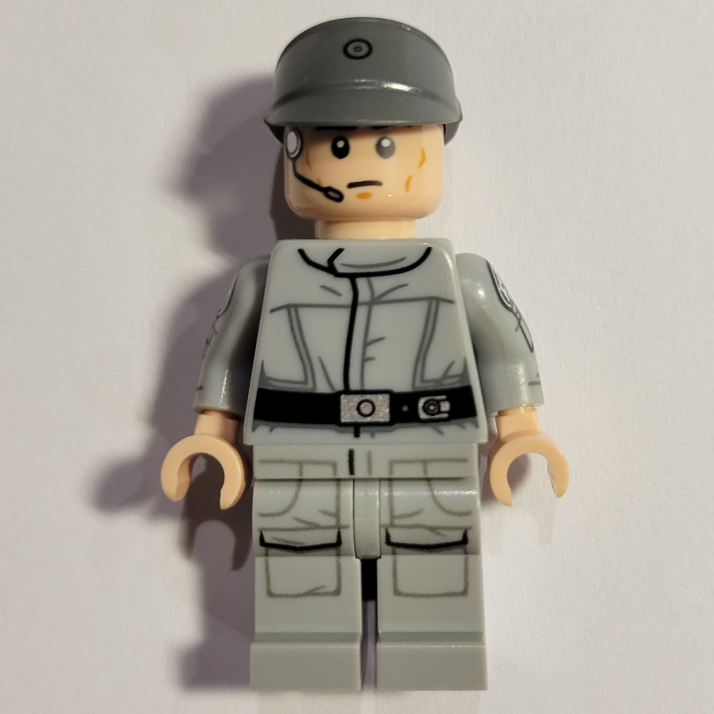 LEGO Imperial Crew, Light Bluish Gray Uniform, Dark Bluish Gray Cap, Printed Arms (fig-004467)