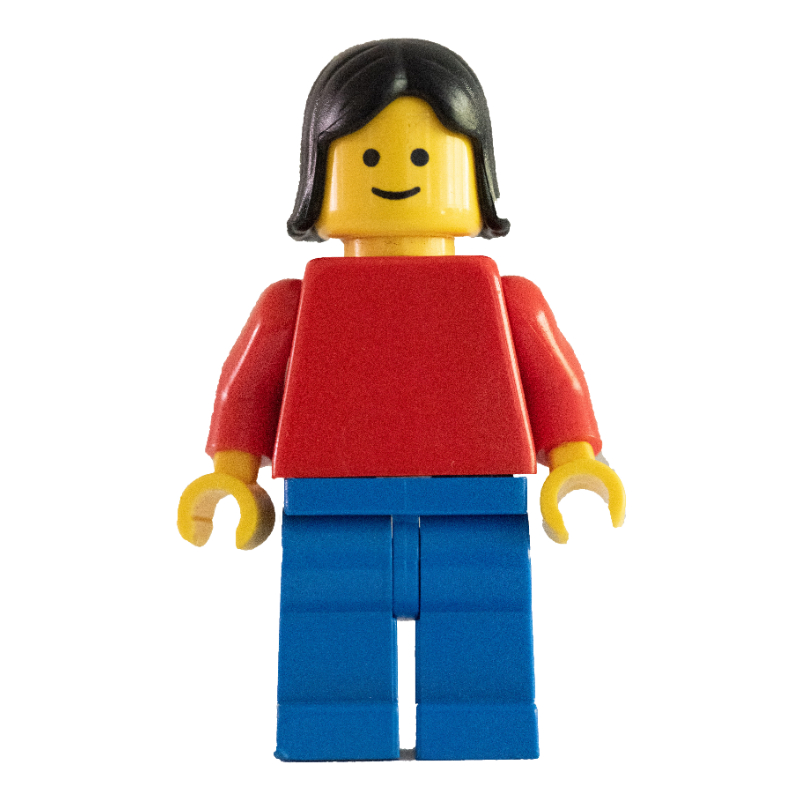 LEGO Woman - Red Torso, Blue Legs (fig-004469)