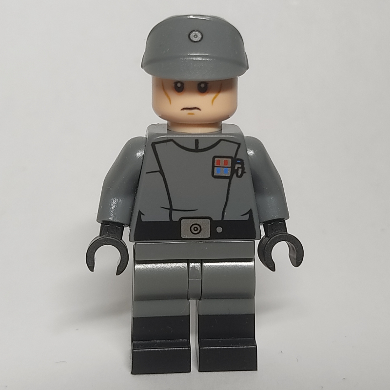 LEGO Imperial Officer / Lieutenant, Dark Bluish Gray Uniform, Dual Molded Legs (fig-004471)