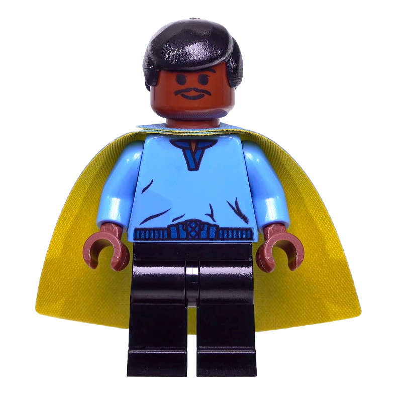 LEGO Lando Calrissian, Yellow and Blue Cape (3626c Head) (fig-004472)