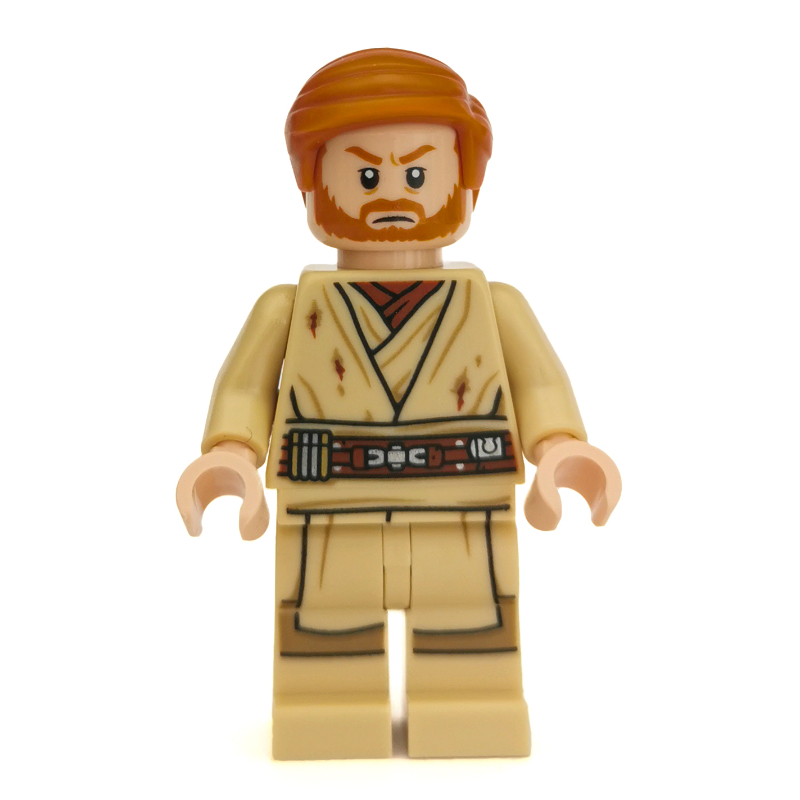 LEGO Obi-Wan Kenobi, Tan Legs, Short Combed Sideways Hair (fig-004492)