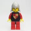 Knight (Quartered Shield) - Red Legs, Neck-Protector