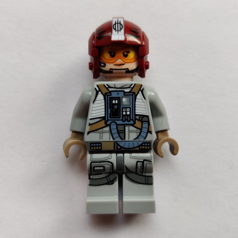 LEGO Sandspeeder Pilot, Dark Red Helmet (fig-004501)