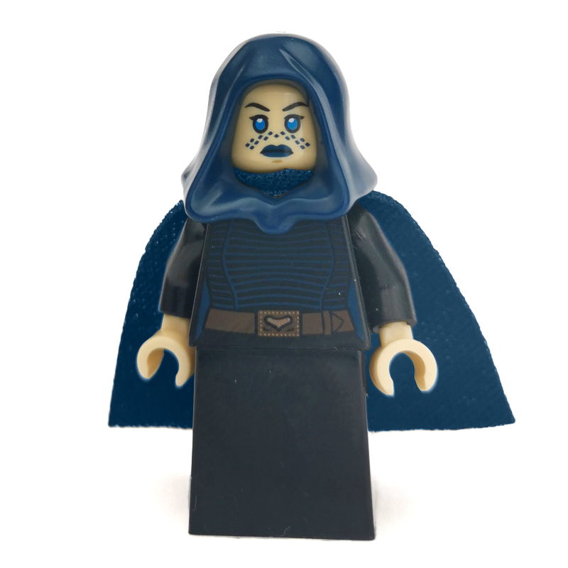 LEGO Barriss Offee, Dark Blue Hood and Cape, Skirt (fig-004506)