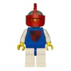 Knight (Quartered Shield) - White Legs, Red Visor