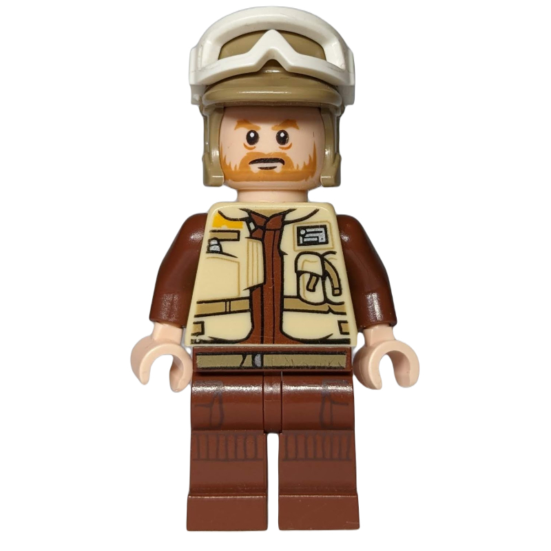 LEGO Corporal Rostok / Rebel Trooper with Beard and White Snow Goggles (fig-004529)