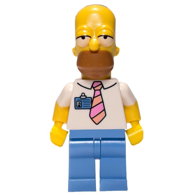 LEGO Homer Simpson with Name Badge (fig-004542)