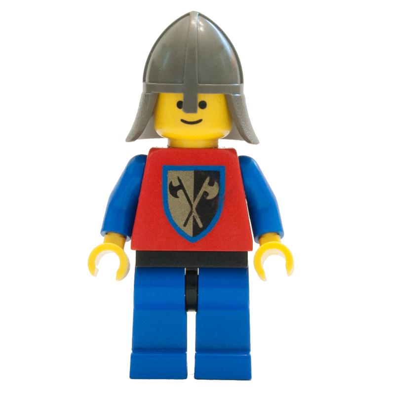 LEGO Knight (Crusader Axe) - Blue Legs, Neck-Protector (fig-004551)