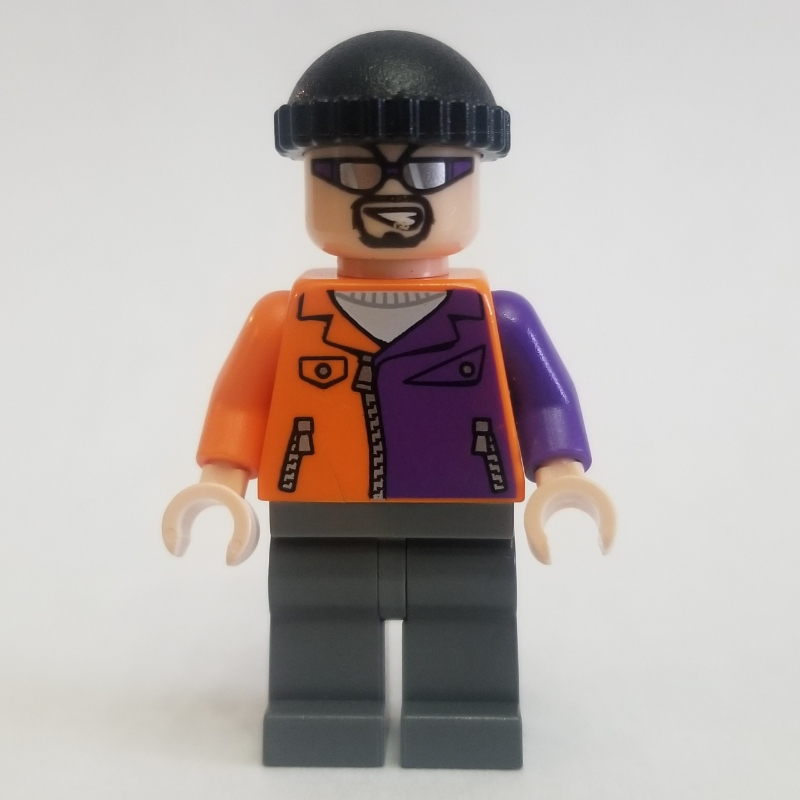 LEGO Two-Face's Henchman in Orange and Purple Outfit with Glasses (fig-004558)