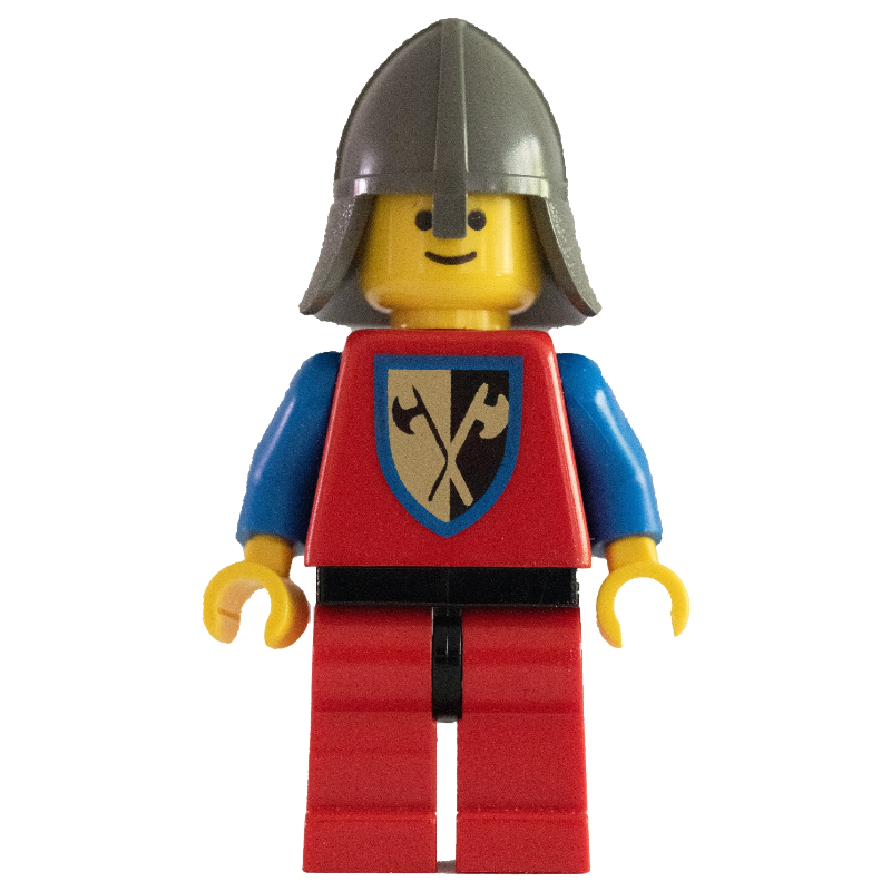 LEGO Knight (Crusader Axe) - Red Legs, Neck-Protector (fig-004565)