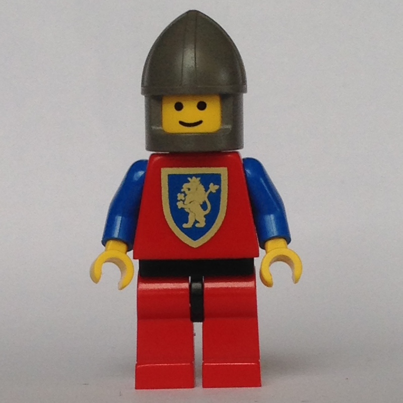 LEGO Knight (Crusader Lion) - Red Legs, Chin-Guard (fig-004568)